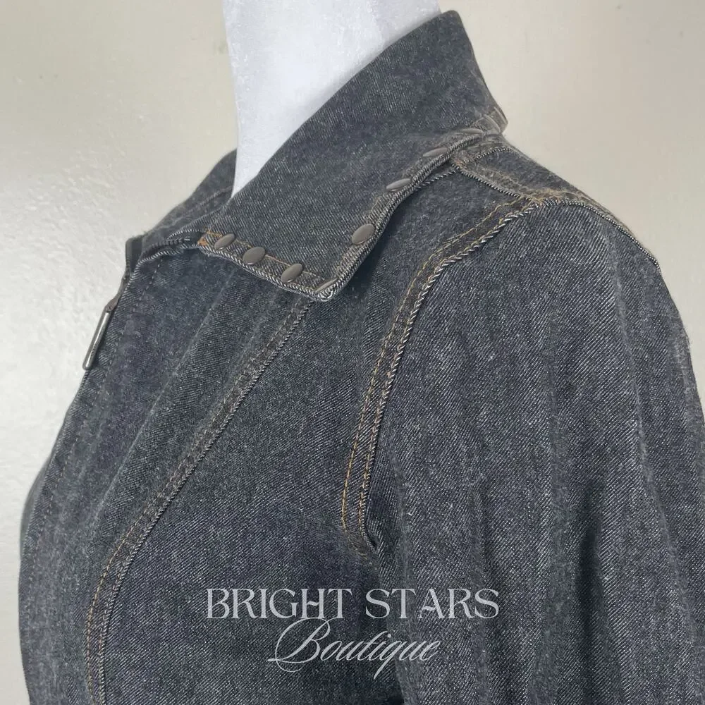 Rare Vintage Dark Denim Studded Jacket ASO Willow Rosenberg BtVS Y2K